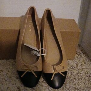 J CREW Women's Two-Tone Ballet Flats